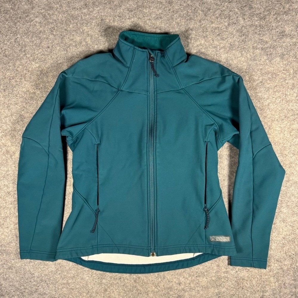 REI Women's Teal Zip-Up Performance Softshell Jacket